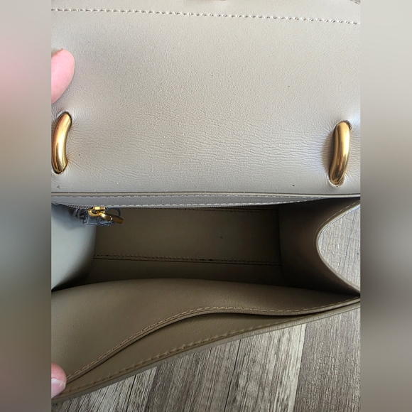 KEITH &CHARLES NUDE structured Mini Satchel Crossbody Bag Alaia Quiet Luxury Y2K - Picture 5 of 16